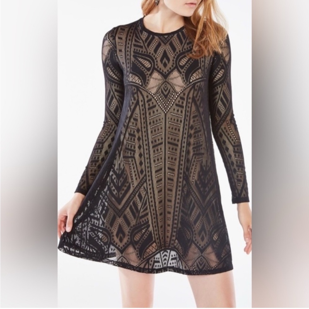 Black Natyly BCBG MaxAzria Dress Small Lace